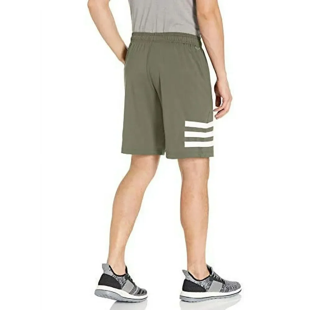 NEW Adidas Men's Designed 2 Move Elevated 3-Stripes Short Small S POCKETS olive